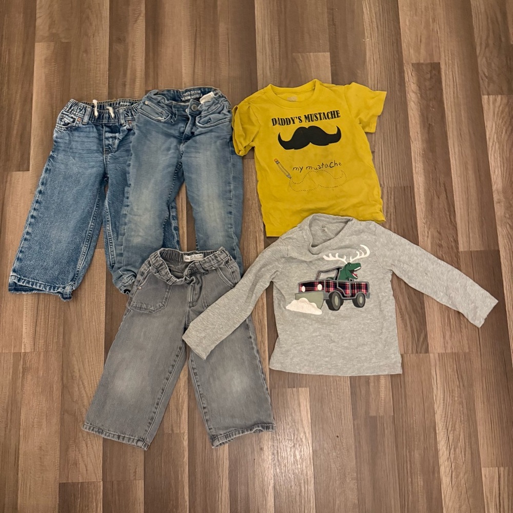GAP Kids Blue and Gray Jeans Collection - Picture 2 of 10